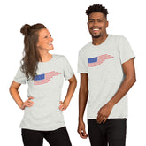 Unisexual Freedom T-shirt - Flag Print